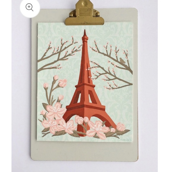 Eiffel Tower with Cherry Blossoms | 8x10 paint-by-number kit NEW - Picture 4 of 5